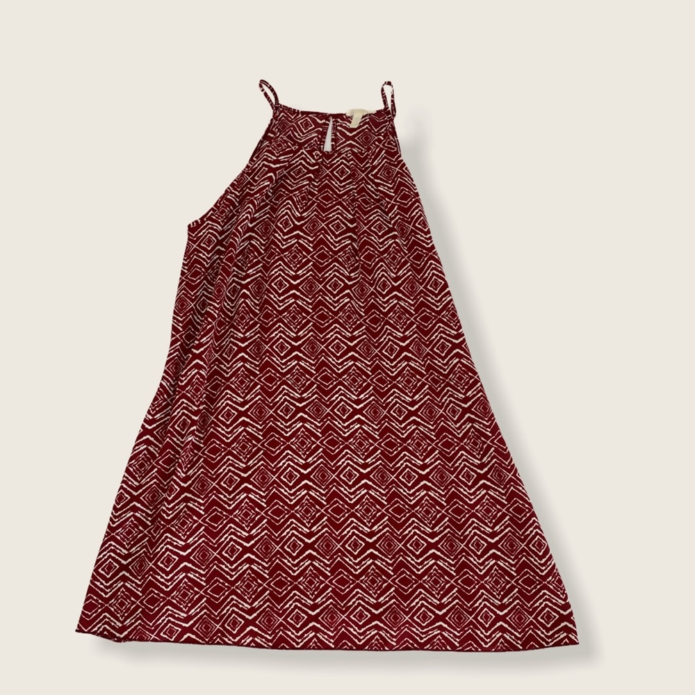 Burgundy like color short dress